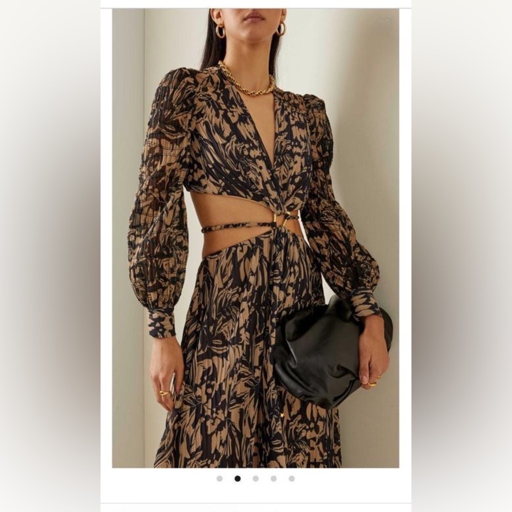 Jonathan Simkhai Black and Brown Maxi Dress
